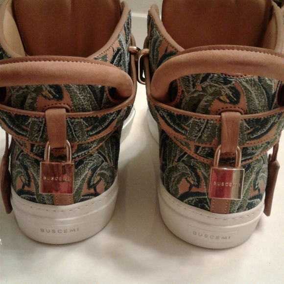 BUSCEMI 100MM PALM - GREEN High-Top Sneakers - Picture 3 of 6